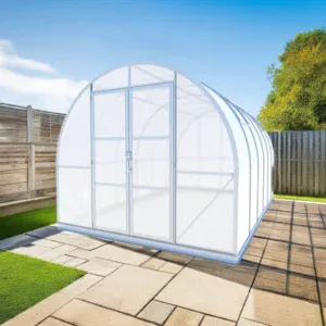 Arched 9x14 Greenhouse Kit with Hinged Doors by arrowgreenhouses, Beginners Package