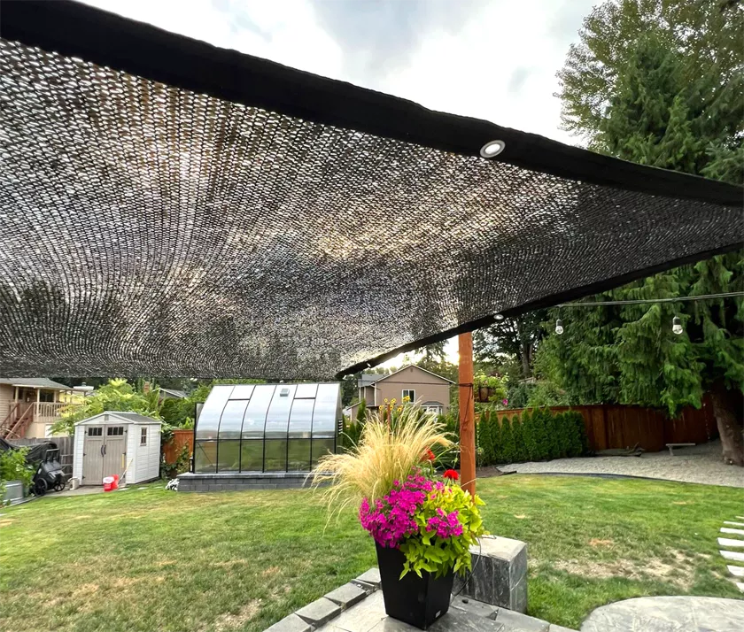 shade mesh for summer greenhouse